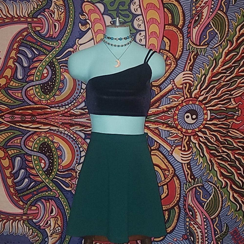 Green skirt